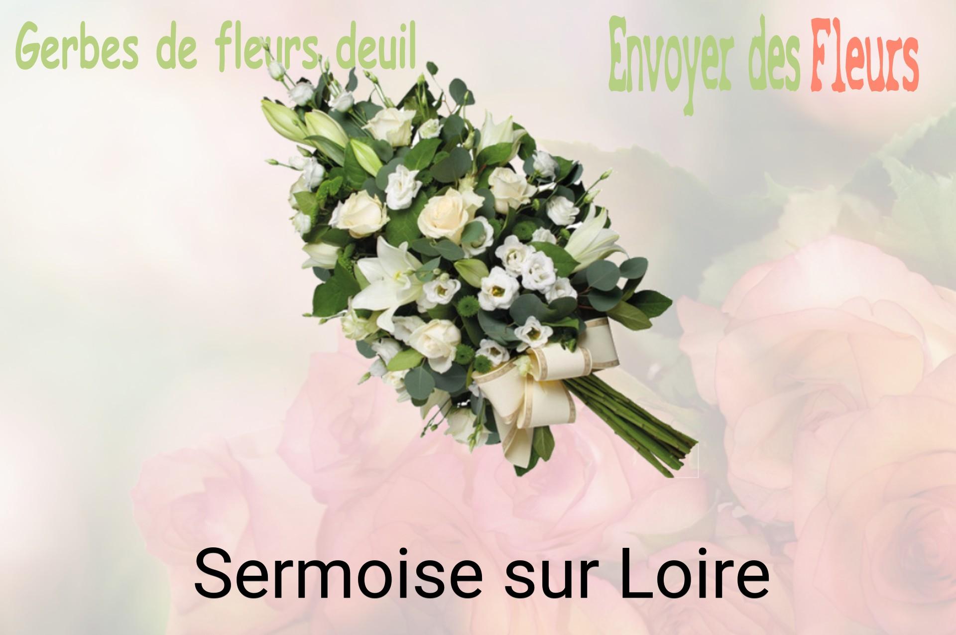 Gerbe de fleurs de deuil livrée à Sermoise-sur-Loire